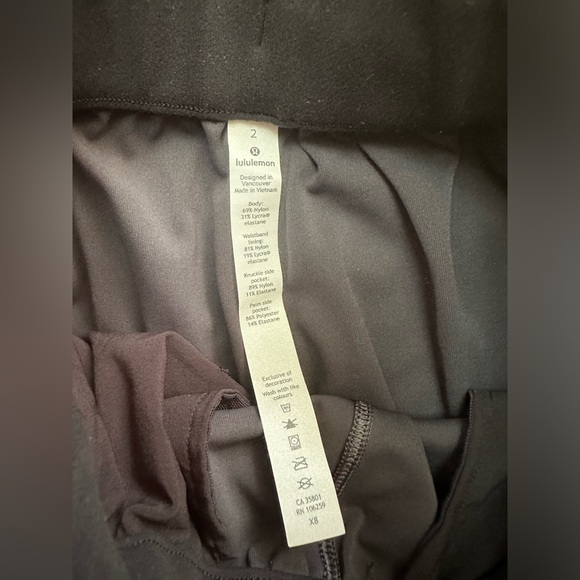 Lululemon Keep Moving Pant 7/8 High Rise in Camo Multi Grey Size 2 - Picture 8 of 9